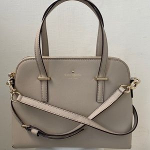 Kate Spade domed satchel in soft taupe!